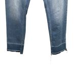 Karl Lagerfeld  Button Fly Straight Cropped Jeans Medium Wash Size 2 Photo 1