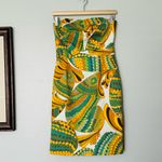 Trina Turk for Banana Republic Blue Pisces Printed Cora Strapless Dress Size 0 Photo 2