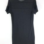 Cotton On T Shirt Sheath Dress Mesh Panel Short Sleeve Stretch Black Size XS Photo 0