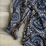 Lovestitch  Multicolor Boho Tie-Front Blouse Photo 5