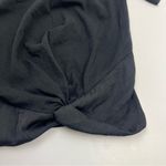Heartloom  Short Sleeve Top Side Twist Womens Size Medium Black Stretch‎ NEW Photo 6