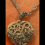 Necklace heart shape 925 sterling silver pendant and necklace Photo 4