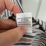 Ali & Jay  vertical Stripe Blue & Cream Corset Front MIDI Dress Size XSmall EUC Photo 3