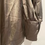 Pretty Little Thing Extreme Cowl Khaki Longline Long Sleeve Blouse Photo 4