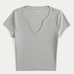 Hollister  Ribbed Seamless Fabric Notch Neck Baby Tee Photo 2