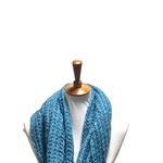 Boutique Y2K Infinity Scarf Teal Blue One Size Photo 3