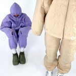 Teddy Fresh  Purple Cozy Quilted Teddy Bear Embroidered Sweatpants Photo 2