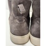UGG ‎ Mauna Gray Suede Leather Ankle Boots Platform Chelsea Pull On Booties 11 Photo 6