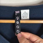 WR9000 Women’s Navy Blue Silk/Cashmere Gold Sequin Striped Sweater size M Size M Photo 7