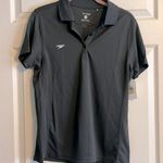 Speedo  Clique Polo Shirt Medium Charcoal Grey Top Sporty Athletic Active NWT New Photo 1
