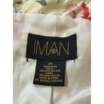 Iman Womens Blazer Jacket Size 2XL Pink Cream Floral Long Sleeve Lined READ Photo 3