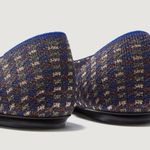 Women’s Rothy's The Bow Point Evening Metallic Flats Blue Size 8.5 Photo 2