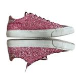 Pink Glitter Shiny Sparkle Fashion Sneakers Women’s Size 7 Barbie Low Top Photo 4