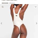 SKIMS NWOT  Cotton Rib Picot Tank Bodysuit Photo 2