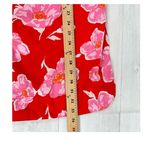 Old Navy NWT  Cutout MIDI‎  Dress Red Pink Floral, Short Sleeve, Button Front XL Photo 14