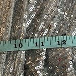 Ellae Lisque Sequence Drape Mini Dress Size Small Silver Photo 8