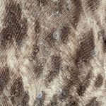 Inc animal print sequin knit top lightweight sweater quarter sleeve cream Tan Size undefined Photo 5