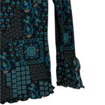 Vintage Y2K Babydoll Top Bell Sleeve Dainty Floral Goth WhimsiGoth Grunge Size M Black Size M Photo 5