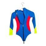 Aviator Nation Color Block Long Sleeve Surf One Piece Swimsuit XS Photo 7