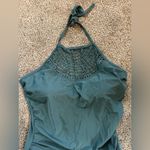 Merona laser cut high neck one piece modest swimsuit Photo 3