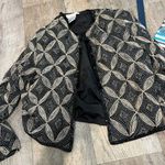 Pappell Boutique beaded cardigan small Black Photo 0