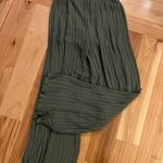 Forever 21 Plisse Green Wide Leg Pants Photo 0