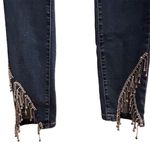 Akira  Women's High Rise Skinny Jeans Sparkle Rhinestone Blue Size 9 Photo 6