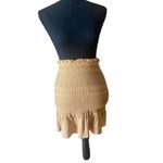 Wishlist NWT Women’s   Mustard Yellow Smocked Skirt/tube top SZ Small Stretch Photo 1