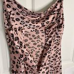 Love Tree Pink Leopard Print Slip dress Size Small girly retro coquette mobwife Photo 5