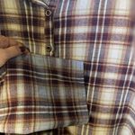 Andree by Unit  Plaid Flannel Ombre Button Up Shirt Women’s Size Medium Boho Photo 1