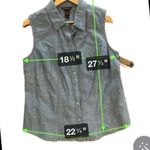 Brit & Bridle‎ Button Down Shirt Size Medium Blue Photo 3