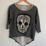 Black Bead | Stitched Skull Sweatshirt sz Small Photo 0