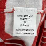 Pink Clover  Sweater XL Red with White Stripe New Photo 3