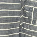 BeachLunchLounge Blue and White Striped Tunic cotton L long sleeve lightweight Photo 5