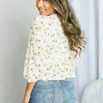 Blu Pepper  Floral
 Peplum Blouse Photo 1