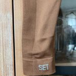 Set Active  seamless ribbed leggings sportbody nude caramel dugout high rise tan Photo 5