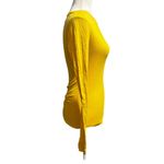 Abercrombie & Fitch  Y2K Yellow Fitted Long Sleeve Tee (S) Photo 3