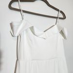Lulus  White Off the Shoulder Mermaid Wedding Dress NWT Size Small Photo 4