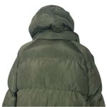 Avec Les Filles  Winter Coat Puffer Zip Pockets Olive Green Women’s Size Medium Photo 9
