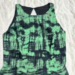 Jay Godfrey Size 6 Green Black Abstract Sheath Dress Cocktail Party City Wedding Photo 2