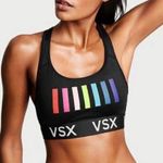 Victoria's Secret VSX The Player Signature Logo Rainbow Racerback Sports Bra M Photo 0