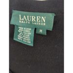 Ralph Lauren  Black/White Silk Blend Polka Pearl Button Cardigan Sweater Women M Photo 4