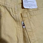 Levi's  501 Original High Rise Cropped Jeans in Natural Dyed Yellow Premium Sz 25 Photo 7