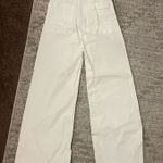 ZARA  White High-Rise Jeans Wide-Leg Photo 0