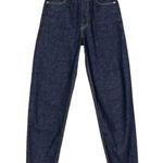 💕DOEN💕 Lady Jean ~ Ultra High Waisted Barrel Leg Rinse Wash Dark Blue 30 NWT Photo 9