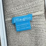 J. McLaughlin  Skyler Wrap NWT $248 Shaw 100% Cashmere OS Tan Stripe Colorblock‎ Photo 3