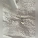 Milio Milano Made in Italy 100% Linen Top Womens L White Ring Clip Breezy Summer Size L Photo 7