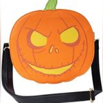 Lounge Fly  The Nightmare Before Christmas Jack O Lantern GITD Crossbody Purse NWT Photo 3