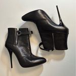 Giuseppe Zanotti  Black Leather Stiletto Heeled Ankle Boots Size 39 Size 9 Photo 4