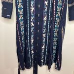 Finley Jeanette Taos western themed striped shirt dress size XS Blue Photo 6